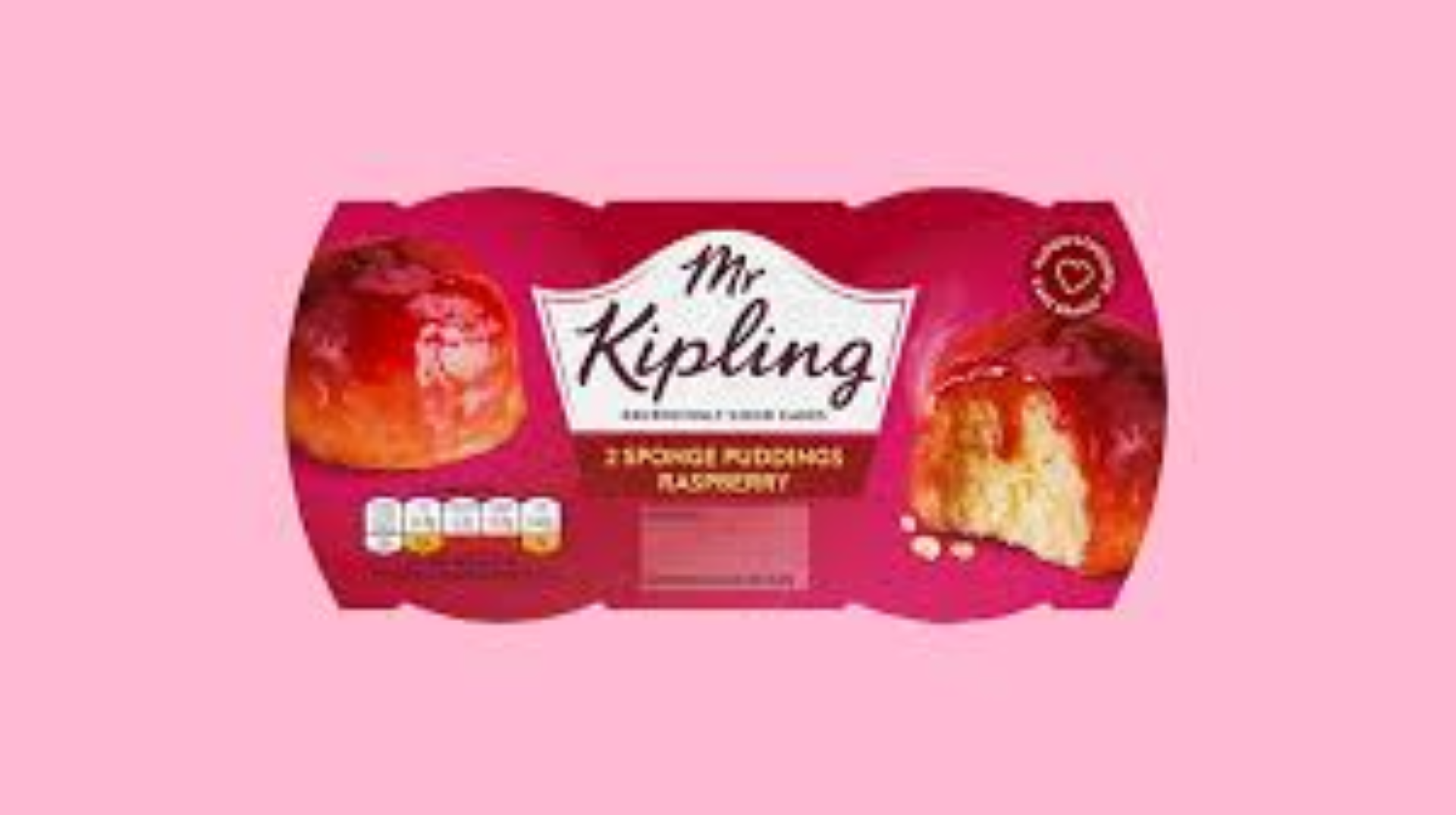 MR KIPLING RASBERRY SPONGE PUDDINGS 2PACK